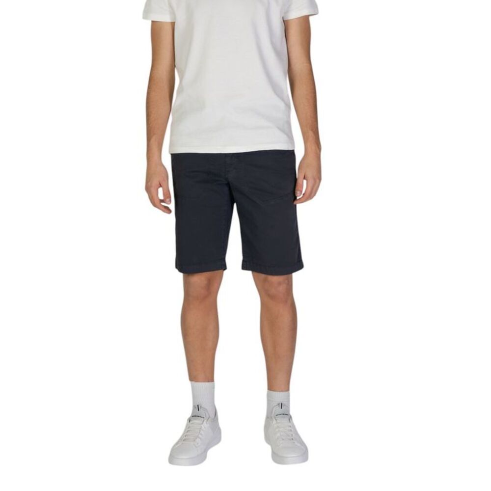 Refrigiwear Blue Cotton Bermuda Men's Shorts